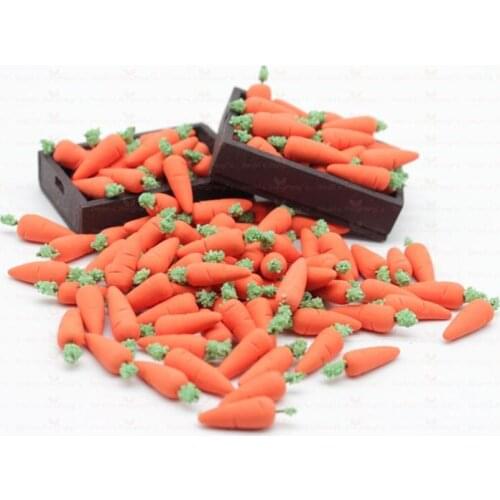 1/12 Mini Doll House Mini Simulation Model Clay Hand Made Fruit Party Carrots Kiwifruit Living Room Kitchen Furnishings