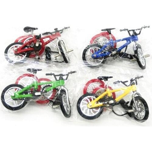 Simulation Mini Alloy Bike Finger Bicycle Model Spare Tire Wheel + Tool + Lock Children Toy Decor Fun Novelty Gift