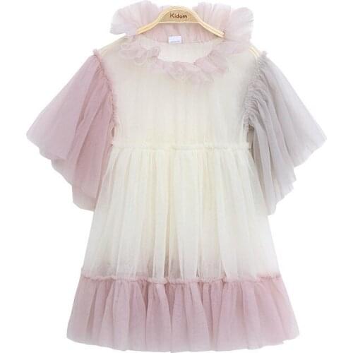 2021 New Baby Princess Dress Fancy Kids Dresses for Girls Children Lace Dress with Sling Shirt Toddler Clothes 2 Pcs Suit,#5562