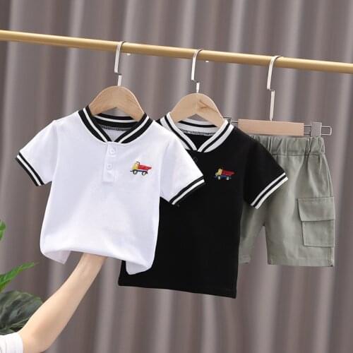 Baby Clothes Summer Boys Clothing Sets Fashion Cotton Breathable T-Shirts + Shorts 2pcs Suit for Ropa Bebe Kids Children Clothes
