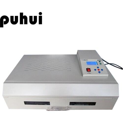 PUHUI T-962C 2500W Intelligent Infrared IC Heater SMT Reflow Welding Machine BGA Rework Station Desktop Reflow Oven