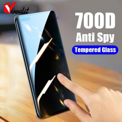 Anti Spy Tempered Glass For Huawei Mate 40 30 Pro P40 P30 P20 Lite Nova 5t 7 Y7A Y9A p smart z pro 2021 Privacy Screen Protector