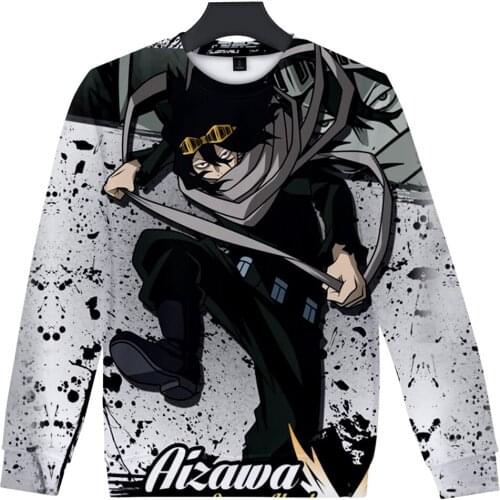 Shota Aizawa 3D Pinting Autumn and Winter Holiday Passionate Punk Novelty style Men/Women Casual Camping Clothes