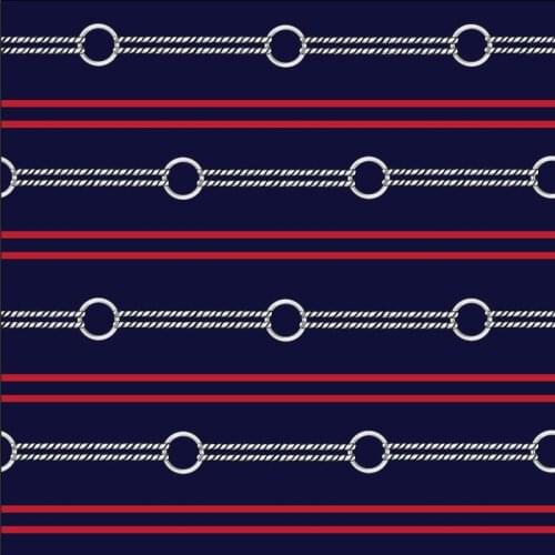 145cm*100cm Spandex swimsuit fabric for dress Parallel chain pattern custom printing thin shirt sewing fabric