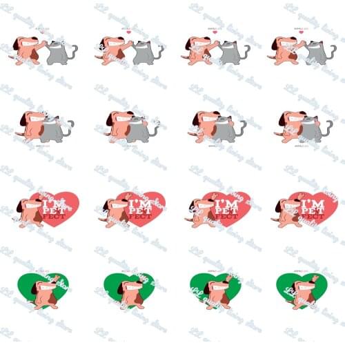 WL Smile Dog Print Grosgrain Ribbon Diy Hair Bow Gift Party Wedding Decoration Dog Cat Collar 50 Yards