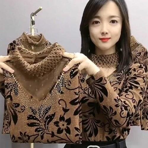 New Spring Autumn Womens T-shirts Fashion Hollow Long Sleeve Womens T-shirt 4XL Plus Size Women Tops Camisetas De Mujer Y787