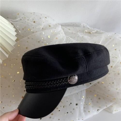Star female fashion hat beret joker cloth cap British painter navy hat
