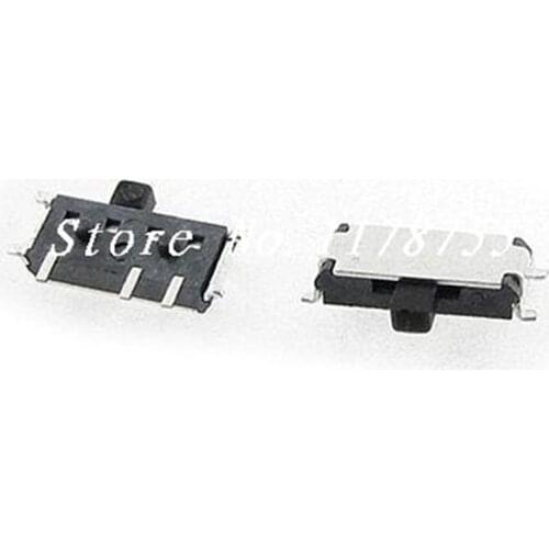 10 Pcs x On-On 2 Position 1P2T SPDT Miniature Horizontal Slide Switch SMD 7 Pin