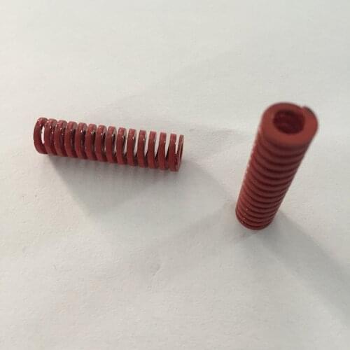 2Pcs Red Med Duty Compression Die Spring 14 x 7 x 20/30/45/50/60/75/85/90/100mm