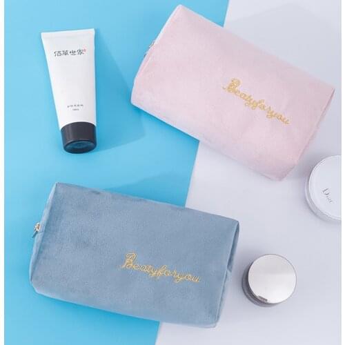 2021 portable lipstick travel storage bag cosmetic bag ladies outdoor cosmetics beauty portable flannel storage handbag