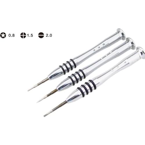 3pcs/set Precision Screwdriver Set Mobile Phone Repair Tool Phillips&Slotted&5-Point Screwdrivers Hand Tools for Laptop Computer