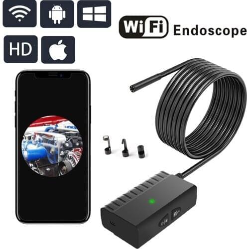 5.5mm 1080P/1944P Wireless HD WIFI Endoscope Water-proof IP66 Inspection Camera CMOS Dual Lens Borescope For iphone and Android