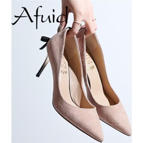 Afuid Shoes With Medium Heels