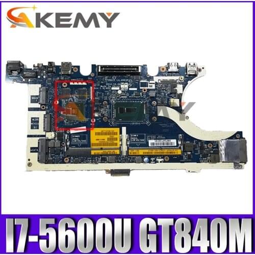 Akemy E7450 Mainboard For DELL Latitude 7450 E7450 Laptop Motherboard ZBU11 LA-A963P With I7-5600U GT840M