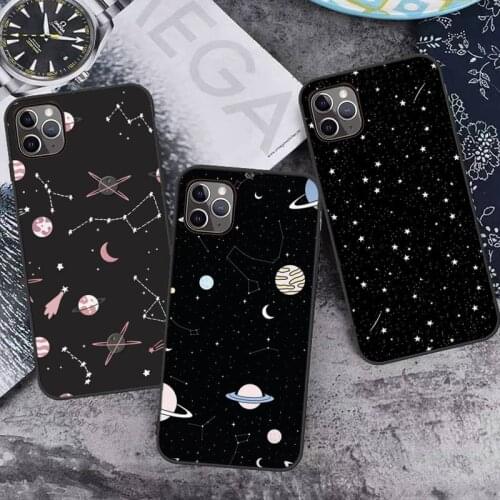 Starry sky love universe Phone Case for iPhone 7 8 11 12 Pro X XS XR Samsung A S 6 7 9 10 51 70 mobile bags