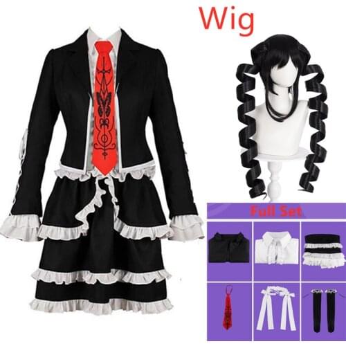 DanganRonpa yasuhiro taeko Cosplay Costume Woman Dress Celestia Ludenberg Gambling Girl Lolita School Clothing Zentai Uniform