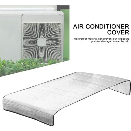 Outdoor Air Conditioner Cover Insulation Air Condition Protective Cover Anti-Dust Anti-Snow Waterproof Sunproof Protectors