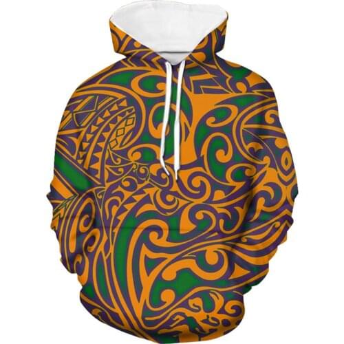 Dropshipping 3D Digital Hoodie Women Polynesian Style Fashion Autumn Girls Sport Casual Long Sleeve Winter Hoodie Hoodie