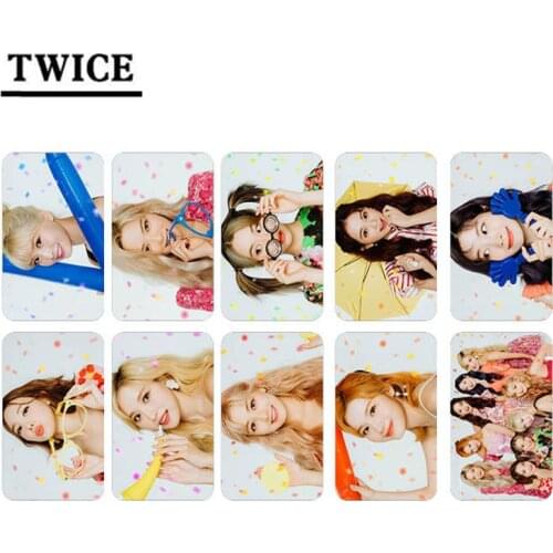 10pcs/set Kpop TWICE photocard New photo album Lomo Cards High qualityi HD Double side print K-pop TWICE For fans collection