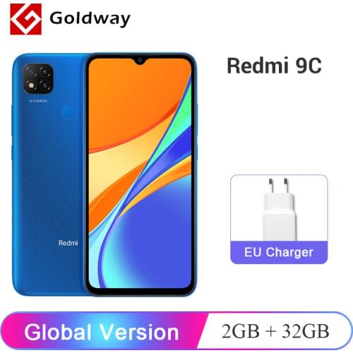 Global Version Xiaomi Redmi 9C 9 C 2GB 32GB / 3GB 64GB Smartphone Helio G35 Octa Core 6.53" Display 13MP Rear Cameras 5000mAh
