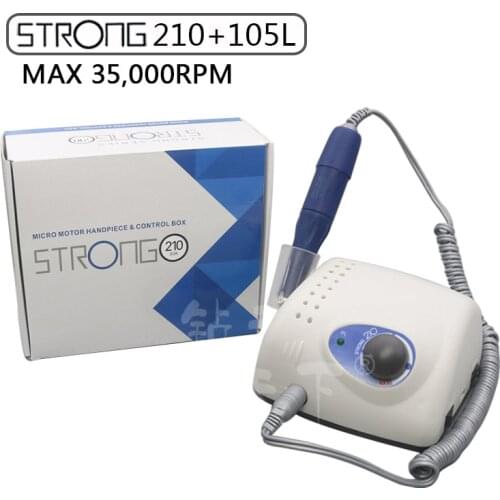 Strong 210+105L 35K RPM Jewelry Engraving Micro Motor Dental Polisher Nail Beauty Polisher