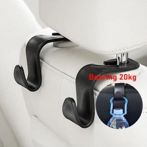 Multi-functional Auto Car Seat Headrest Hanger Bag Hook Holder For Bag Purse Cloth Grocery Storage Interior Accessories Fastener