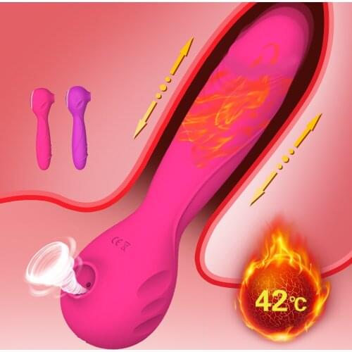 Powerful Sucking Vibrator Clitoris Nipple Stimulator Pulse Vibrating Egg Heating Flirting Vibrator Oral Blowjob Etotic Sex Toys