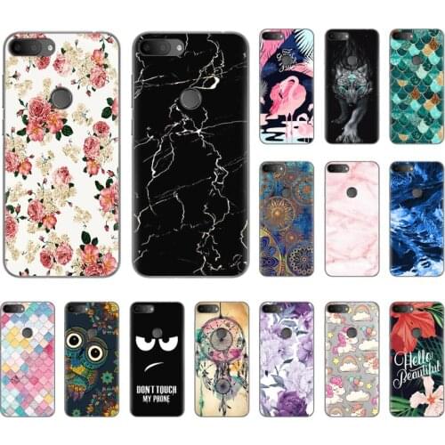 Soft Phone Case For Alcatel 1S 2019 5.5-inch Fashionable Pattern TPU Silicone Cover Colorful Painted Soft Case
