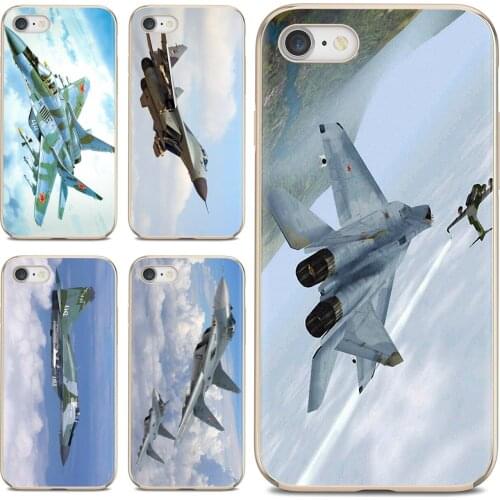 Soft Bag Case For Xiaomi Redmi 2 S2 3 3S 4 4A 5 5A 5 6 6A 7A 9 9T 9C 9A Pro Pocophone F1 Fighter-Aircraft-Wallpaper-Mig-29