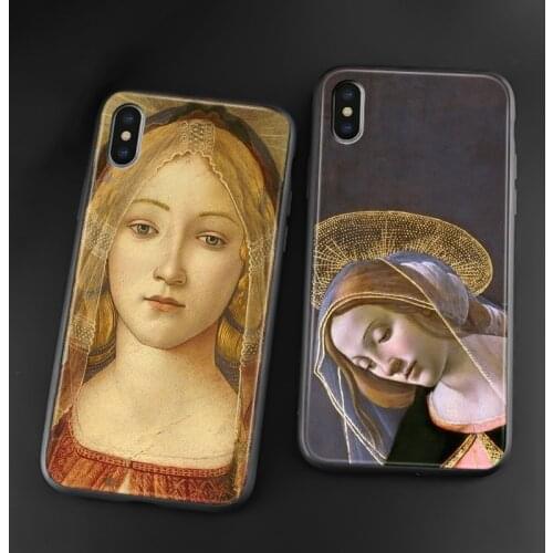 Sandro botticelli Renaissance art painting For iPhone 6 7 8 Plus X XR XS 11 12 mini Pro Max soft silicone Phone case cover shell