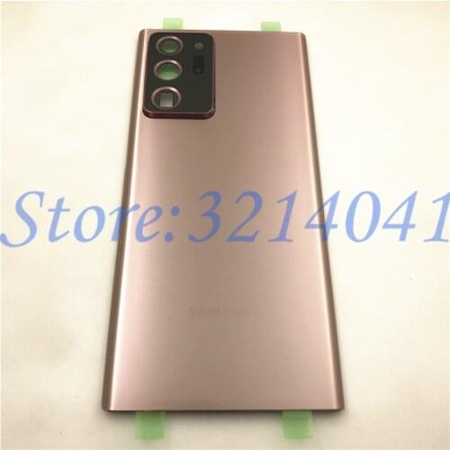 New For Samsung Galaxy Note 20 Ultra 5G N986F Back Case Battery Cover Glass Housing Cover Door Rear Case + With Camera Lens