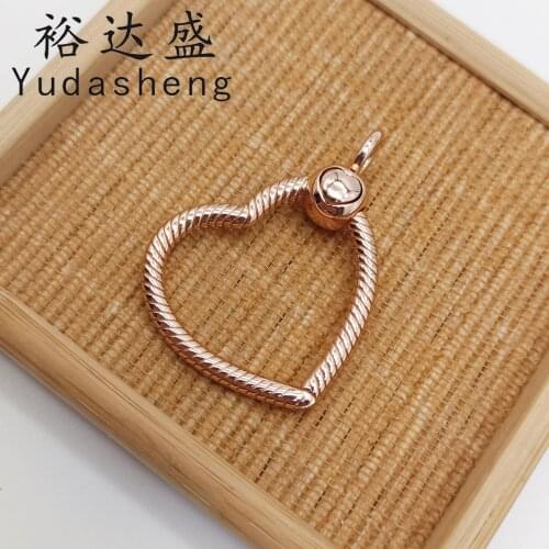 2021 Fall Jewelry Rose Heart-shaped Letter O Pendant Hard Snake Bone Chain Body Openable and Closed Inclined Design