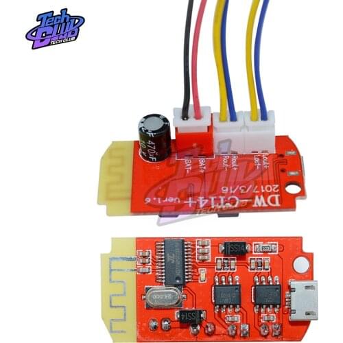 5W+5W Bluetooth Module Power Amplifier Board CT14 Micro 4.2 Stereo 5VF Mini with Charging Port for Refitting Idle Sound Box