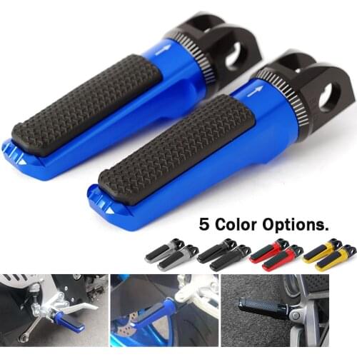 CNC Foot Pegs Front Rider Pedal For SUZUKI GSX-R600 GSX-R750 GSXR600 GSXR750 GSXR GSX-R 600 750 SV1000S SV650S SV 1000S 650S