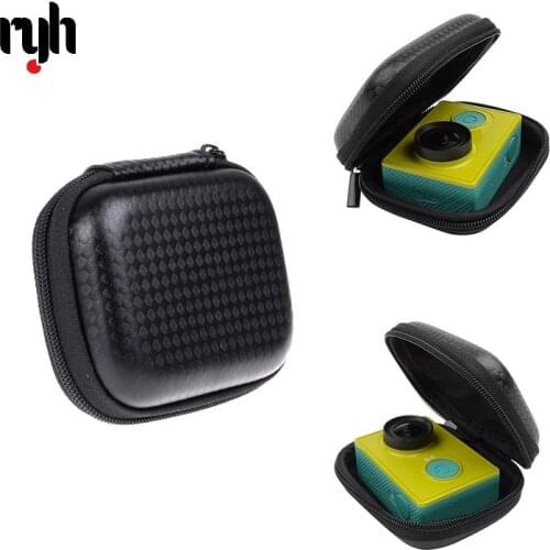 Portable Mini Box EVA Bag Case For Xiaomi Yi 4K Lite GoPro Hero 9 8 7 6 5 4 Black H9 Action Camera Case earphone headset