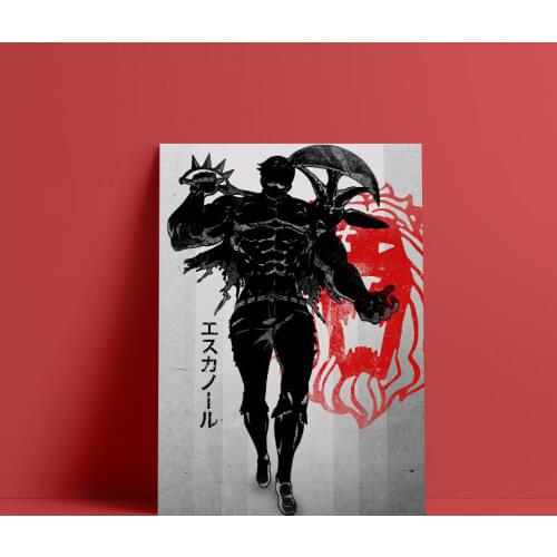 Lions Sin of Pride Escanor Poster Canvas Wall Art Decoration prints for living Kid Children room Home bedroom decor painting