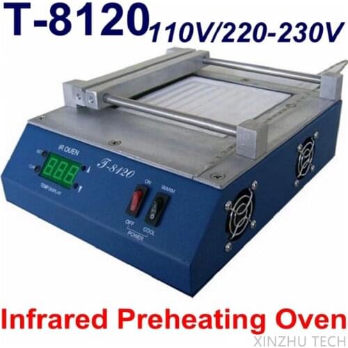 Origina PUHUI Authorized T-8120 Preheating Oven T8120 Preheating Plate + T835 BGA IRDA Welder Rework Station Kit