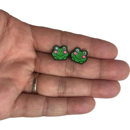 The Frog Prince earrings Cute Enamel Earrings For women kids Stud Earrings Accessories Comic Jewelry