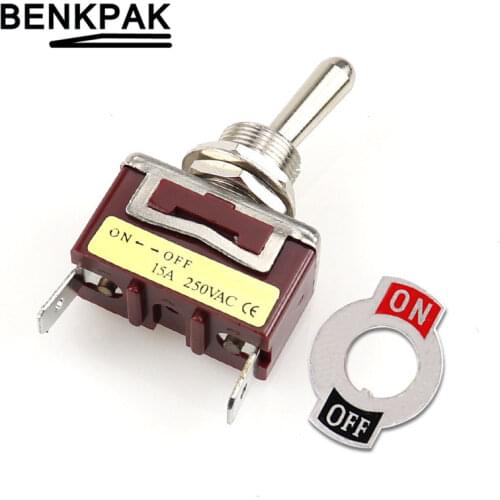 Shande Grade Quality 2 flat pin toggle switch on-off