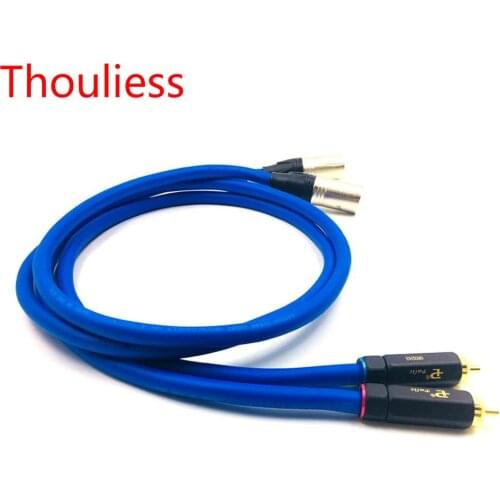 Thouliess Pair BR-109 RCA to XLR Male to Male Balacned Audio Interconnect Cable XLR to RCA Cable with CARDAS Clear-Light-USA