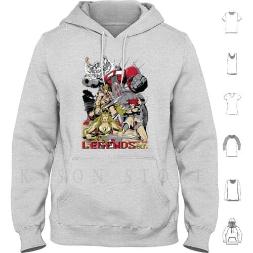 Legends Of The 80′s Hoodies Long Sleeve He Man She Ra Thundercats Silverhawks