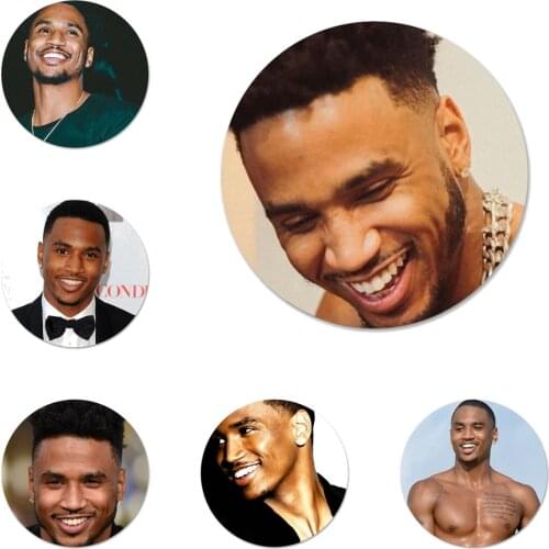 Trey Songz Smile Icons Pins Badge Decoration Brooches Metal Badges For Backpack Decoration 58mm