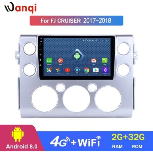 4G Lte All Netcom 9 inch Android 8.0 Radio GPS Navigation System for 2017-2018 Toyota FJ CRUISER with WIFI Bluetooth