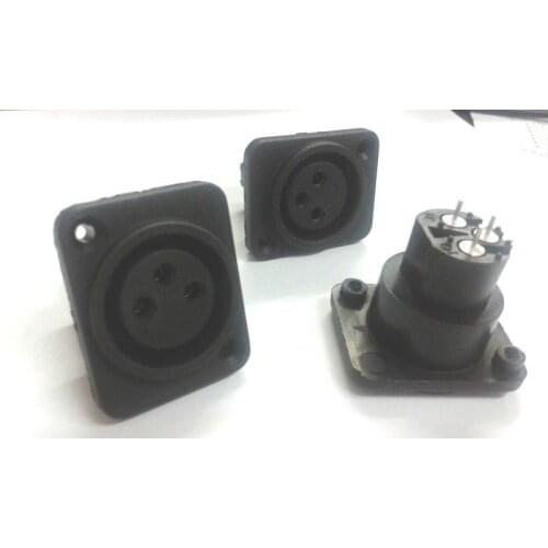 XLR 3 Pin Female Chassis Panel Mounted Socket ADAPTER
