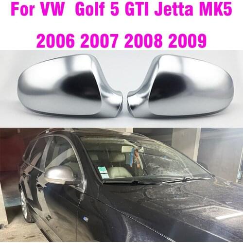 For VW Golf 5 GTI Jetta MK5 2006 2007 2008 2009 Auto Replacement Parts Rearview Side Wing Mirror Cover Chrome