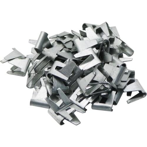 200Pcs Cage Installation Card Buckle 12mm*11mm Large buckle Chicken Bird Cat Dog Animal Cage Installation Nails Cage Accessories