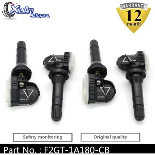 XUAN 4 PCS Tire Pressure Monitor Sensor TPMS F2GT-1A180-CB For Ford Explorer F-15 Mustang Lincoln MKX F2GT-1A150-CB 433mhz