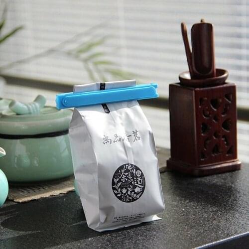 5Pcs Portable Kitchen Storage Food Snack Seal Sealing Bag Clips Sealer Clamp Tool Kitchen Accessories Organizer Random Color