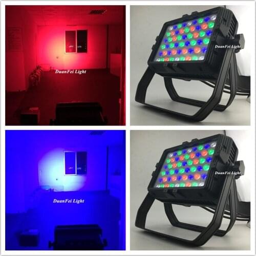 8pieces outdoor led city color rgbw waterproof par led 54x3w high bright wash wall building led light rgbw