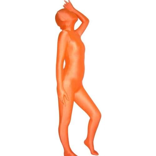 Ainclu 24h Customize for adults and kids Halloween Orange Spandex Zentai Suit, Halloween Costumes, Christmas Costumes